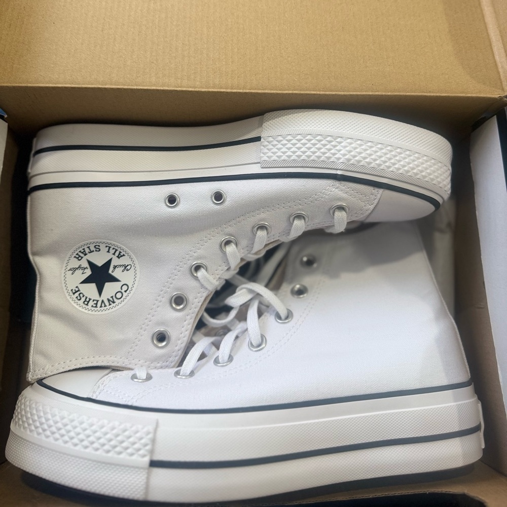 Converse All Star White Canvas High-Tops